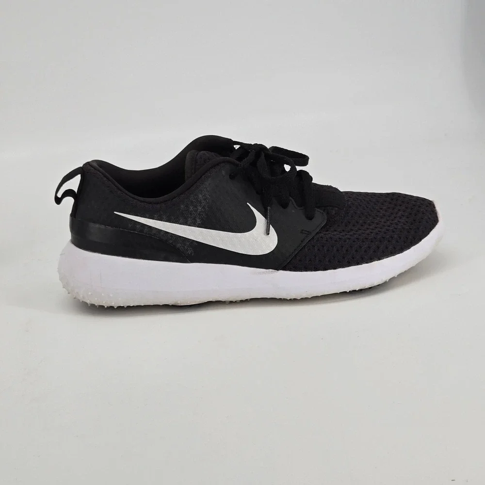 Nike Roshe G Spikeless Golf Shoes Black Metallic White Women's Size 8 CD6066-001